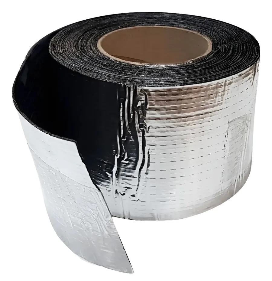 Autoadhesiva Asfáltica Aluminio — Rollo 10 cm × 10 mts — New Panel