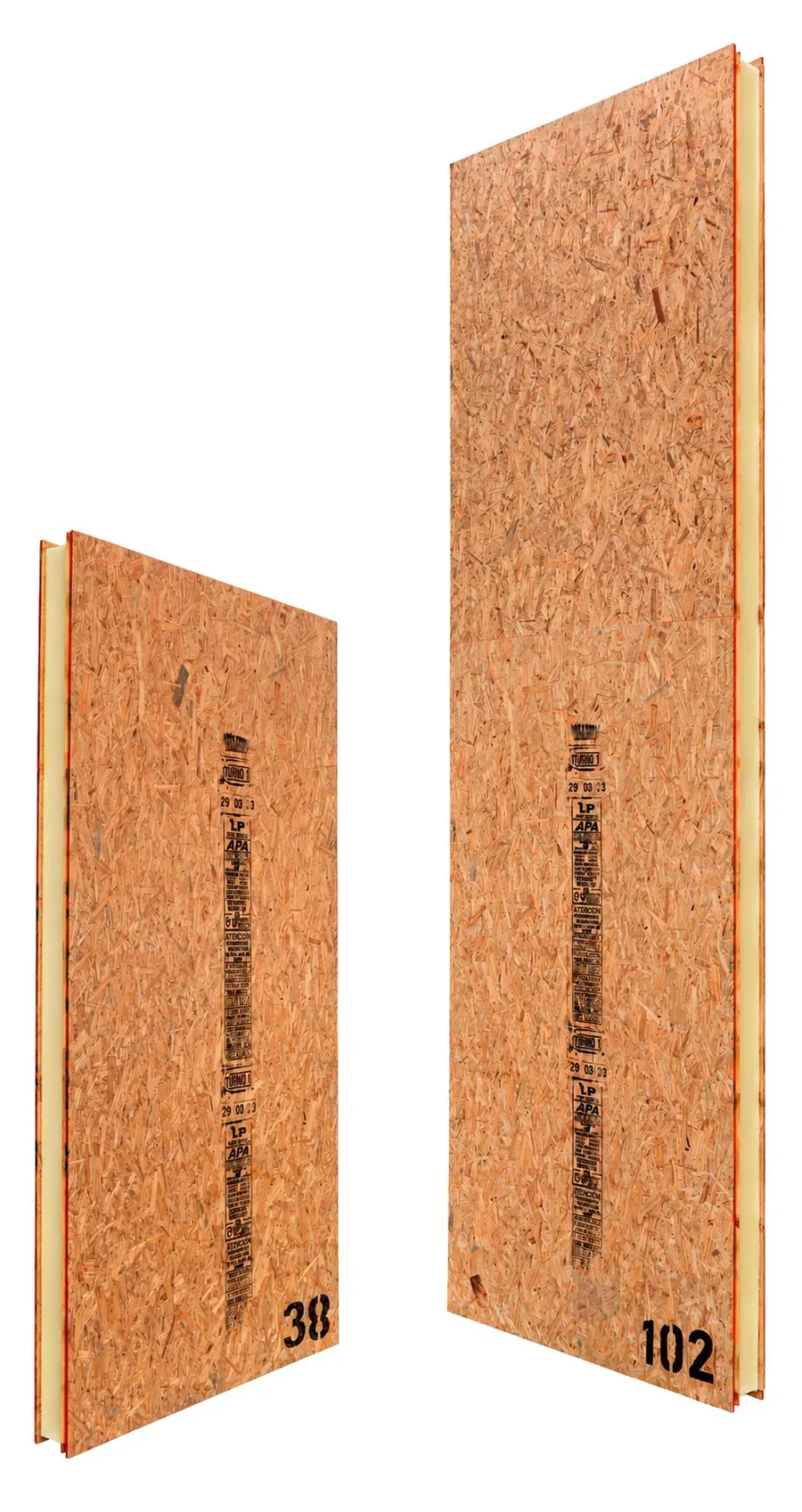 OSB PUR OSB — OSB + PUR + OSB — New Panel