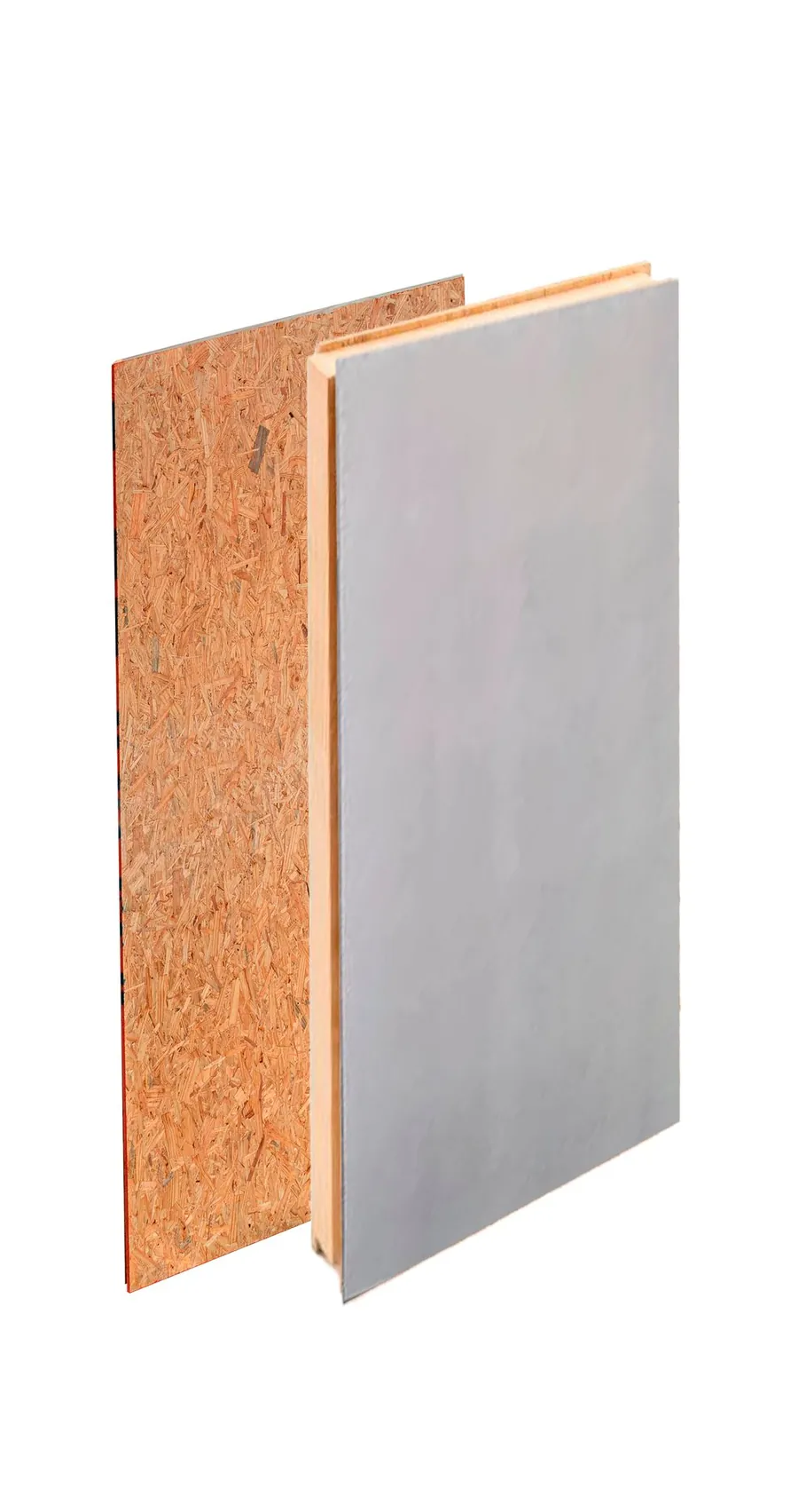 Placa Cementicia PUR OSB — Placa cementicia + PUR + OSB — New Panel